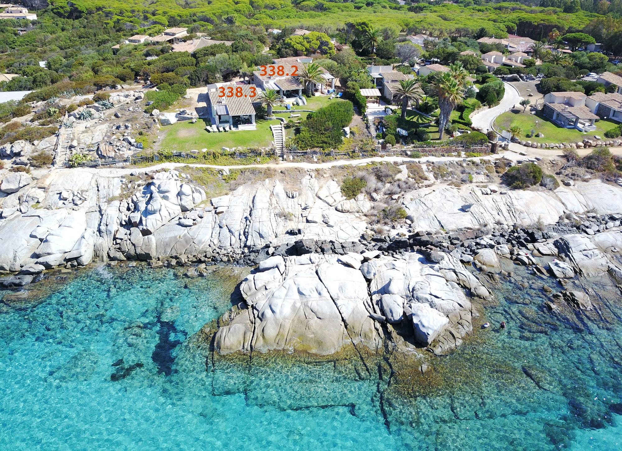 Traumlage direkt am Strand von Villasimius. Haus 338.2